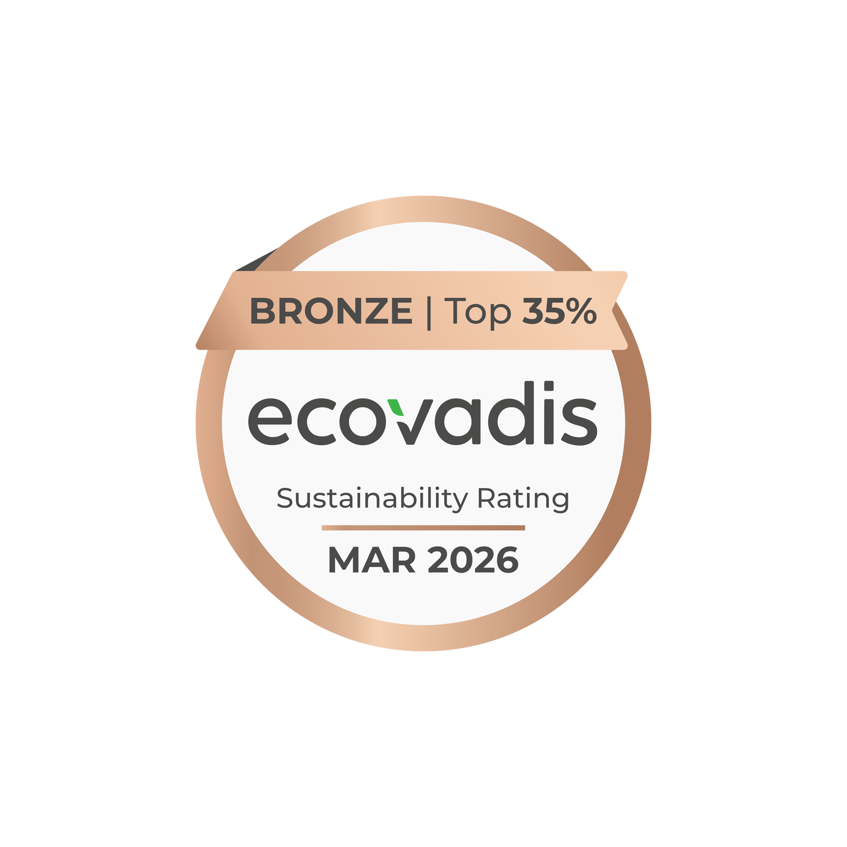 EcoVadis – Sustainability and Corporate Social Responsibility Award